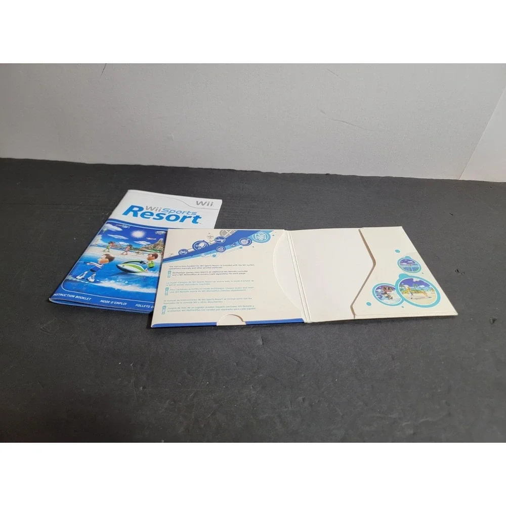 Nintendo Wii Sports Resort  EMPTY Cardboard Sleeve Only and Manual Only NO DISK